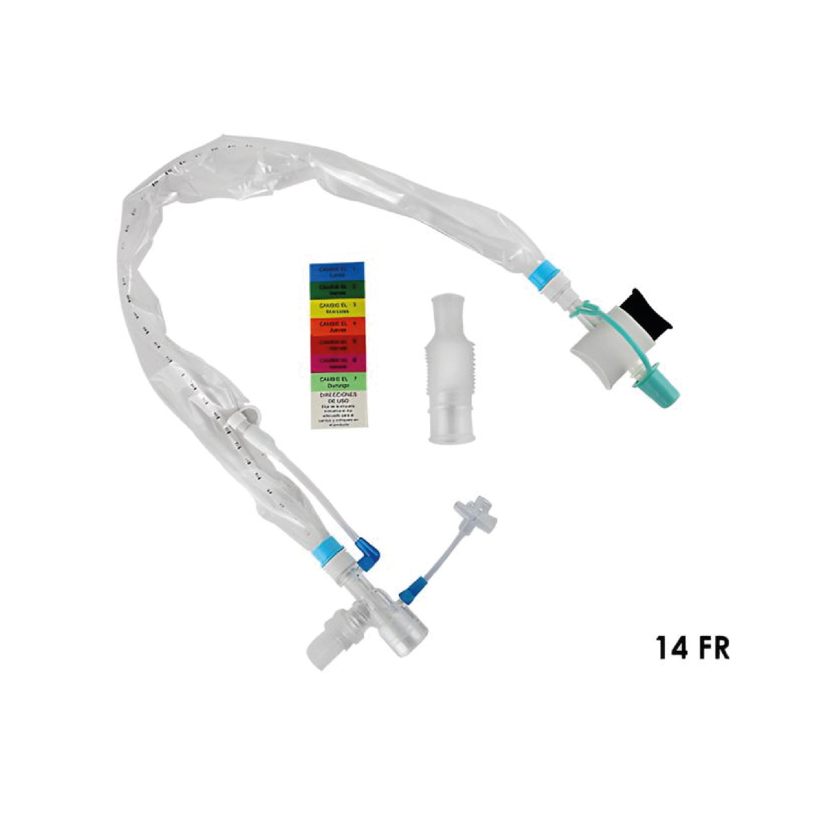 Sistema de Succión Cerrado para Tubos Endotraqueales 14FR