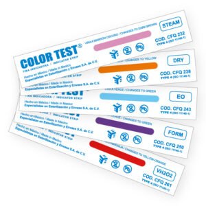 Color test, control químico de esterilización en vapor